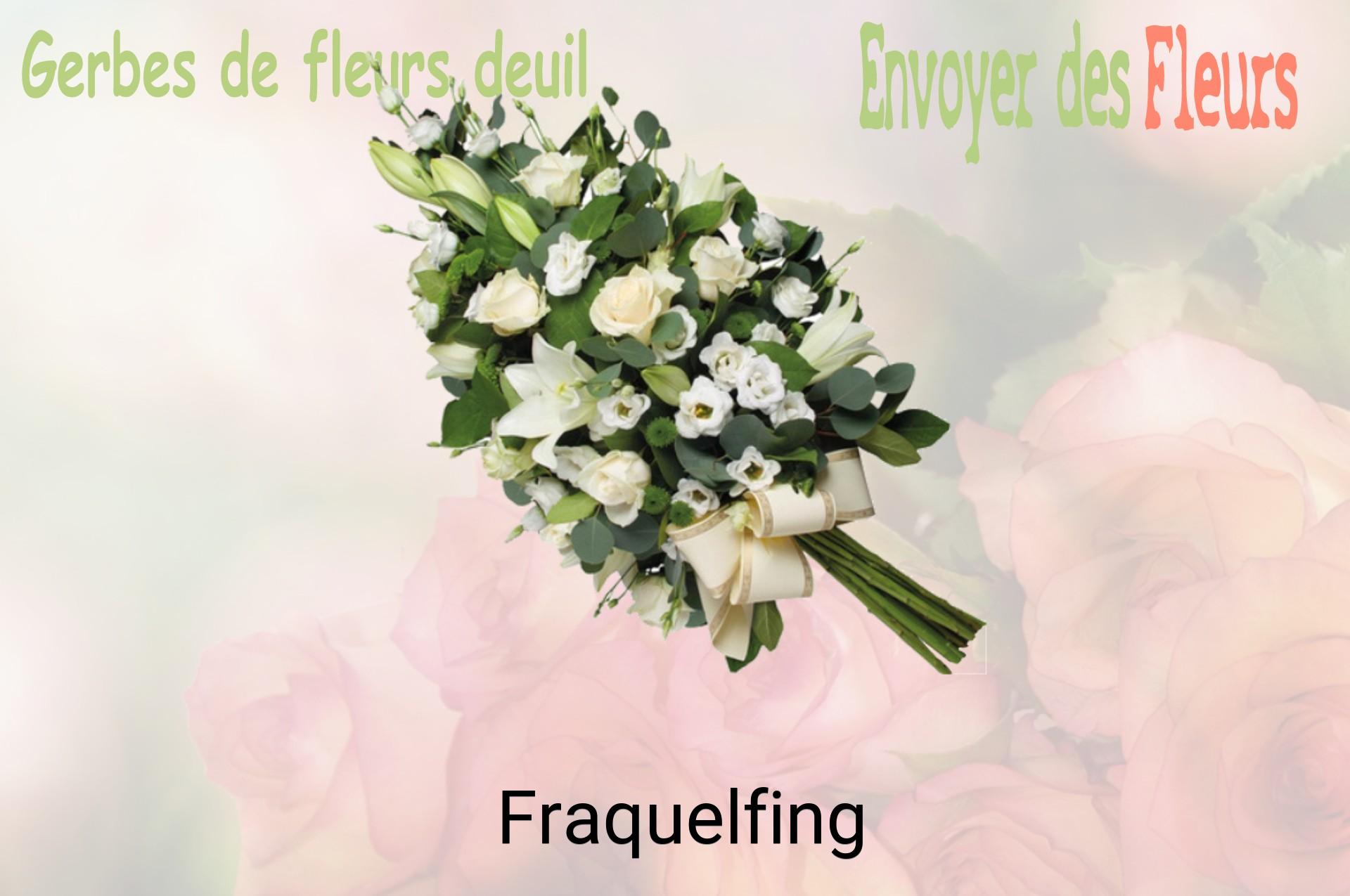 Gerbe de fleurs de deuil livrée à Fraquelfing